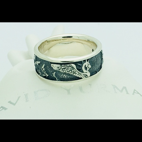 David Yurman 925 Sterling Silver Griffin Band - Picture 3 of 3